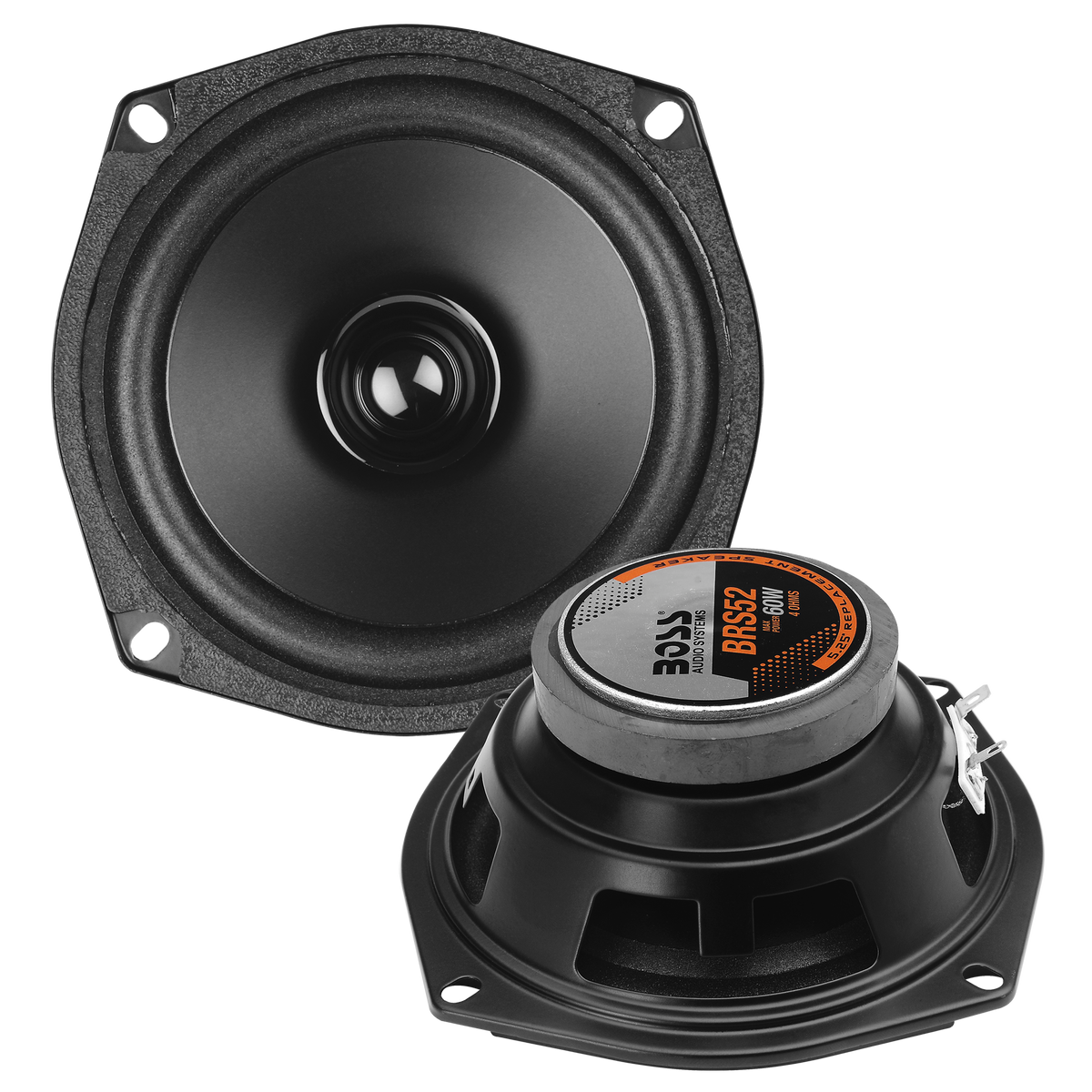 BOSS Audio BRS52 Speakers – Polypropylene Cone
