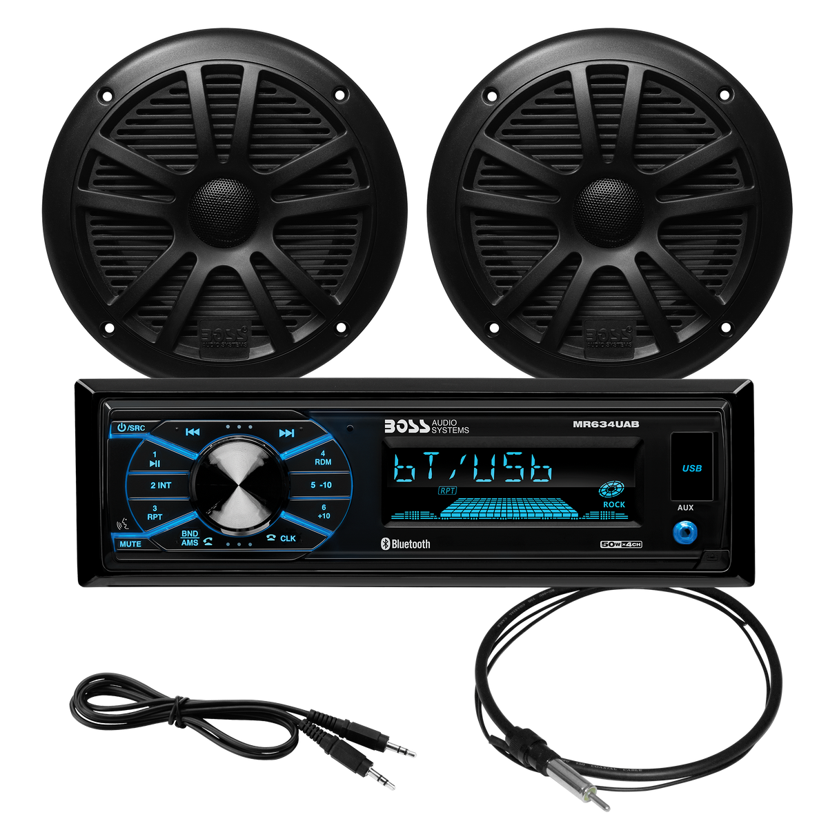 BOSS Audio MCBK634B.6 Receiver – Single-DIN Fit