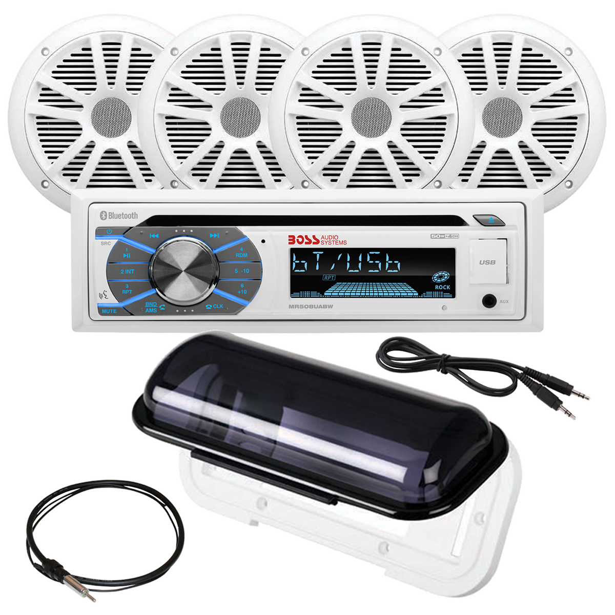 BOSS Audio MCK508WB.64S Receiver – Single-DIN Fit