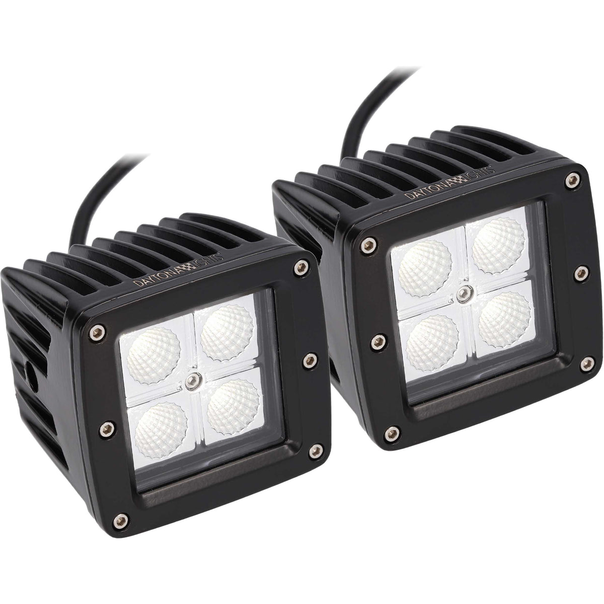 Daytona Lights 3" Cube Lights - 4 LED Flood (2Pk)