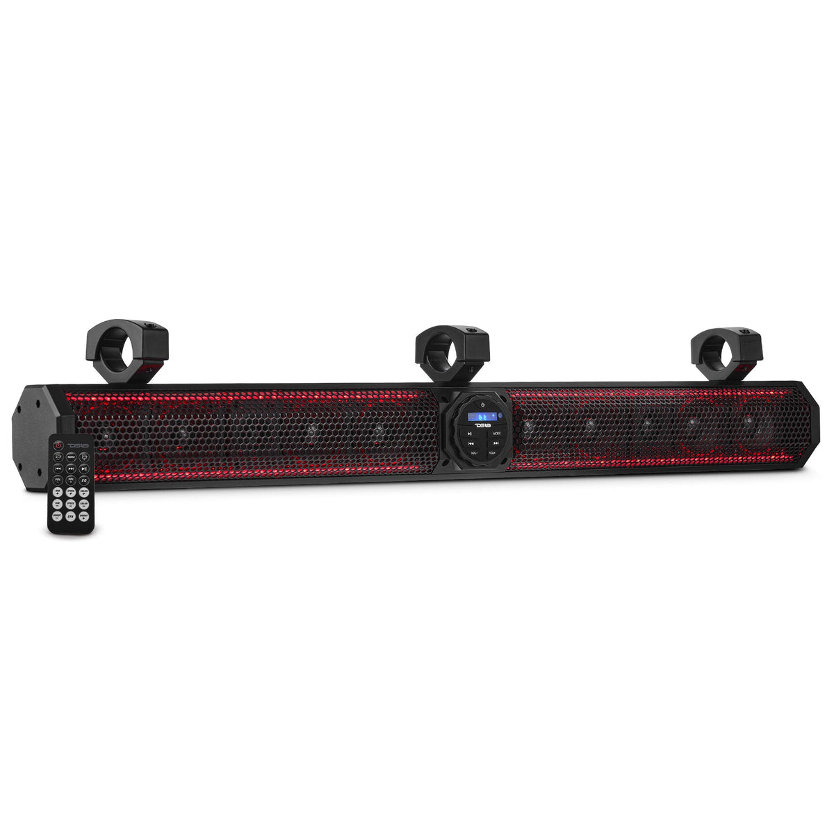 DS18 SB37BTXRGB 37" Marine Amplified Soundbar with Bluetooth USB & RGB Lighting 10 Speakers 1200 Watts