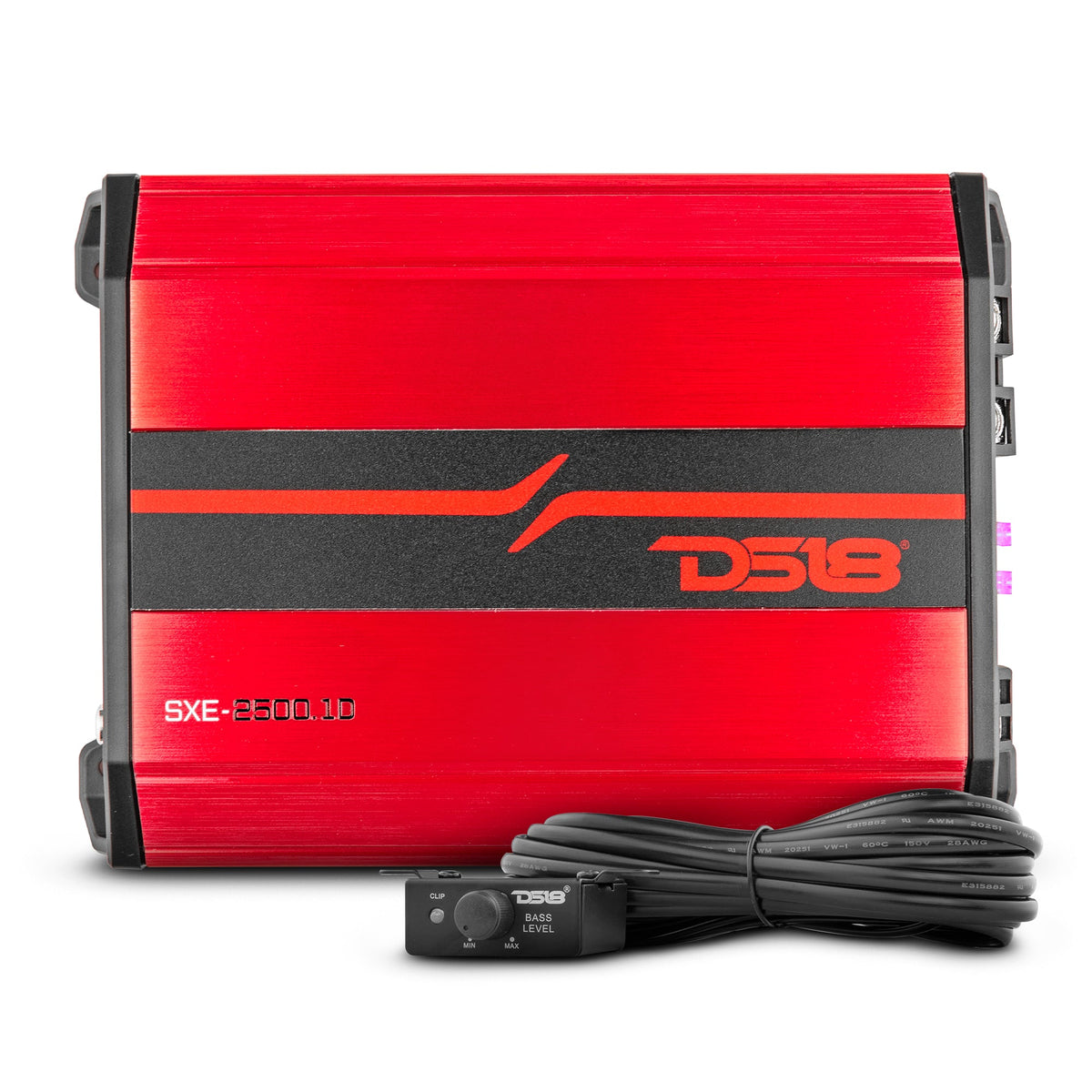 DS18 SXE-2500.1D/RD SXE Class D 1-Channel Amplifier 1 x 800 Watts RMS @ 1-Ohm 2500 Watts