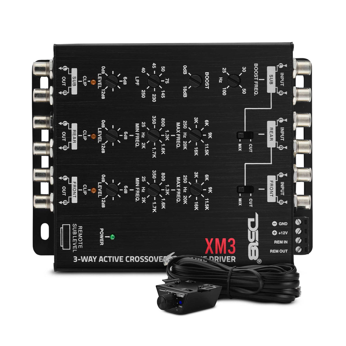 DS18 XM3 3-Way Active Crossover With Line Driver