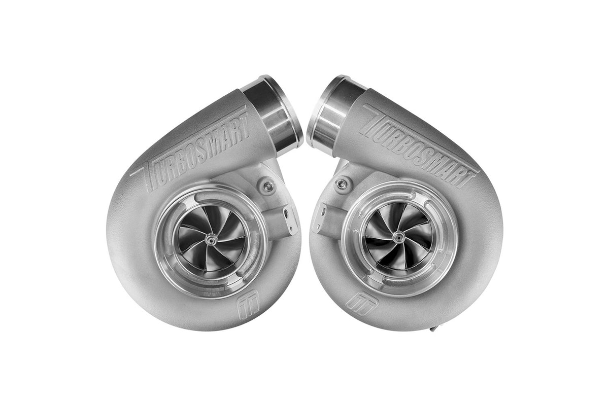 Turbosmart Mirror Twin Turbo Package - TS-1-7675C V-Band 0.96AR Oil Cooled Turbos
