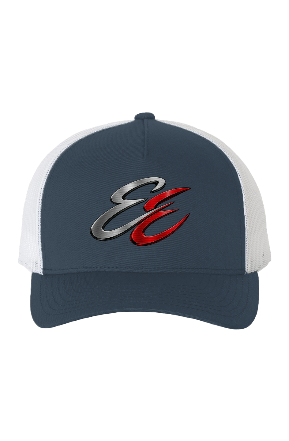 White Mesh Five Panel Retro Trucker Cap