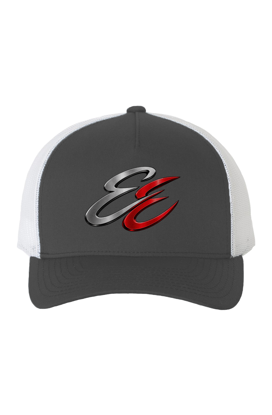 White Mesh Five Panel Retro Trucker Cap