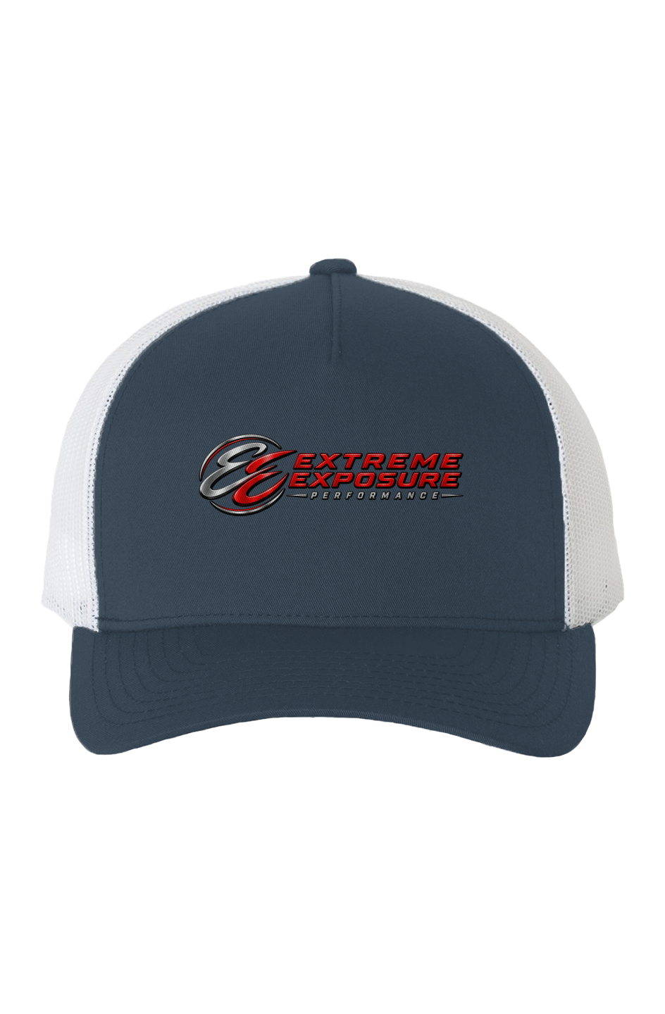 White Mesh Five Panel Retro Trucker Cap