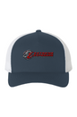 White Mesh Five Panel Retro Trucker Cap