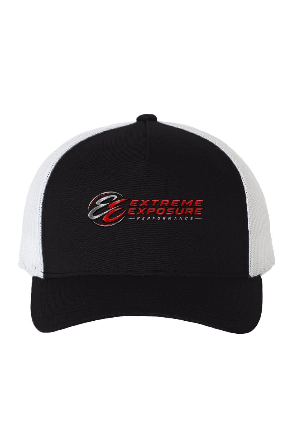 White Mesh Five Panel Retro Trucker Cap