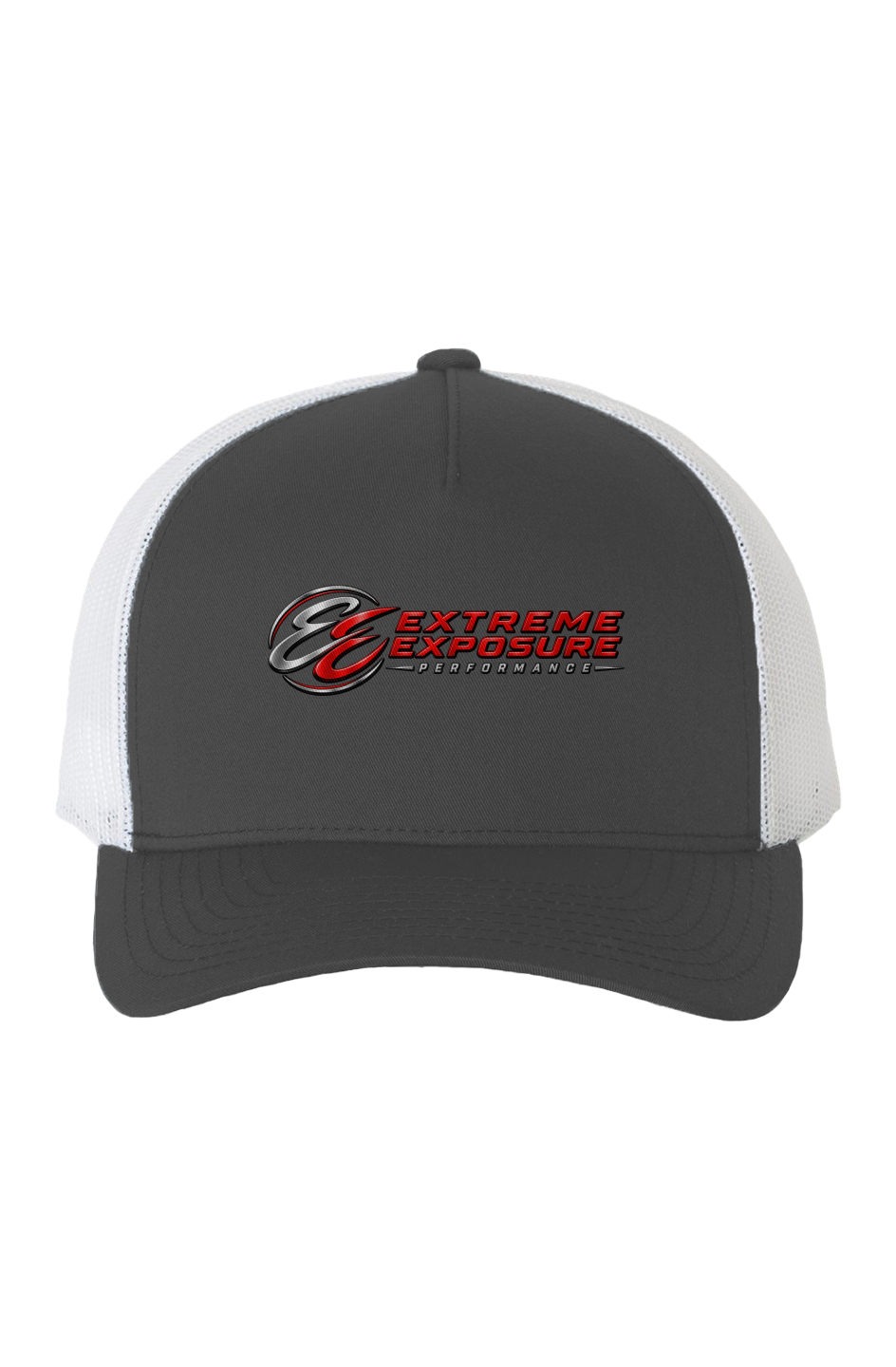 White Mesh Five Panel Retro Trucker Cap