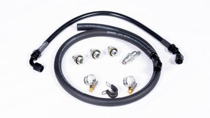 E30 / E36 High Pressure Power Steering Line for LS3 / bottom port PS pumps