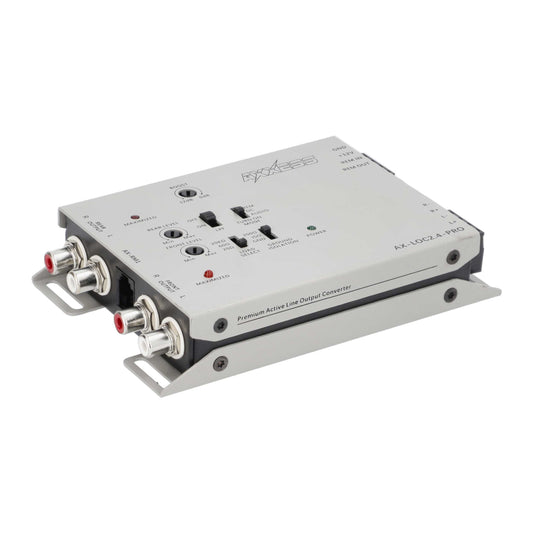 Axxess AX-LOC2.4-PRO 2 In/4 Out Active Line Output Converter with Bass Boost | 40V Input