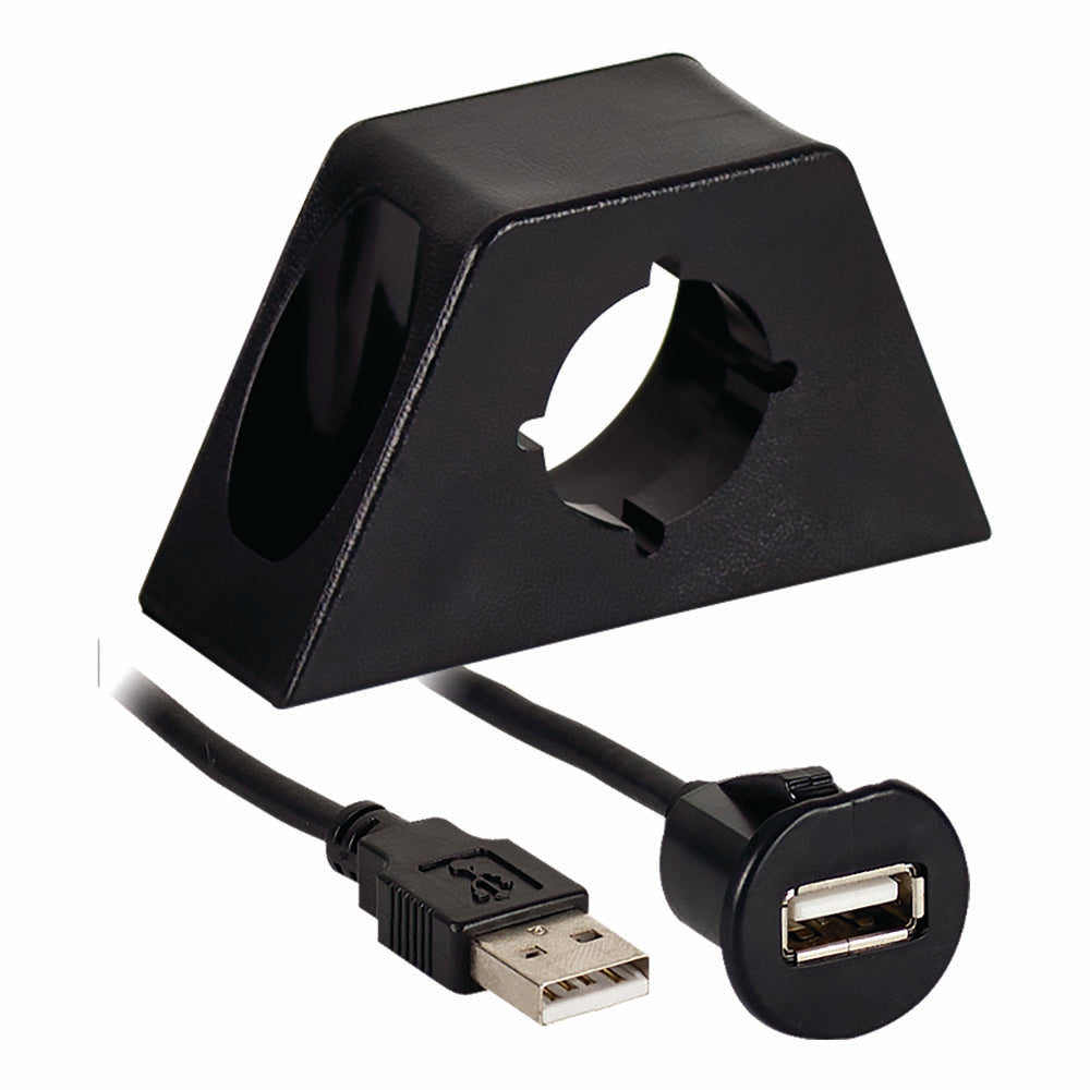 Axxess AXUSBE-6 Male USB to Female USB Jack with Mount