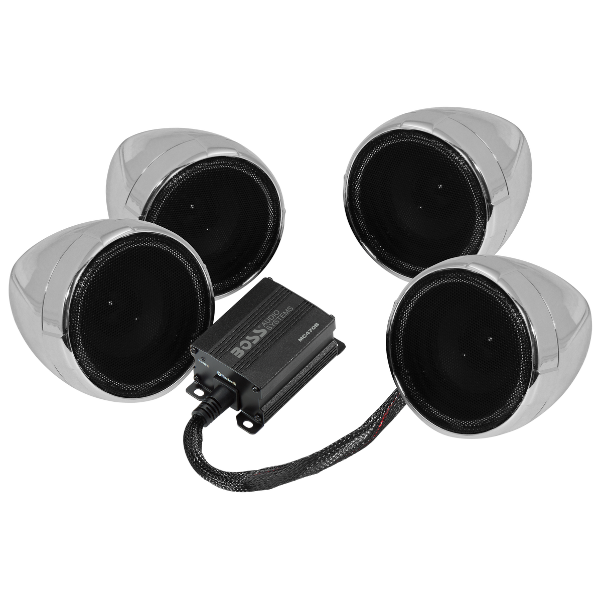 BOSS Audio MC470B Motorcycle Audio System – Full-Range, Class D