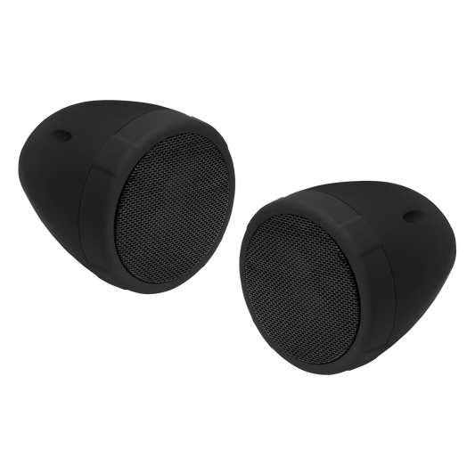 BOSS Audio MCBK425BA Motorcycle Audio System – 3" (76 mm) Matte Black Speakers (1 Pair)