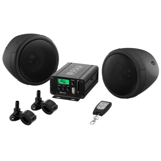 BOSS Audio MCBK520B Motorcycle Audio System – Full-Range, Class A/B