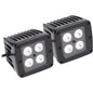 Daytona Lights Blackout 3" Cube Lights - 4 LED Spot (2Pk)