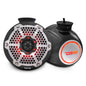 DS18 CF-PS6 NXL 6.5" Pod 300w Speaker with Integrated RGB LED Lights (Pair) - Perfect For Jet Skis - Carbon Fiber