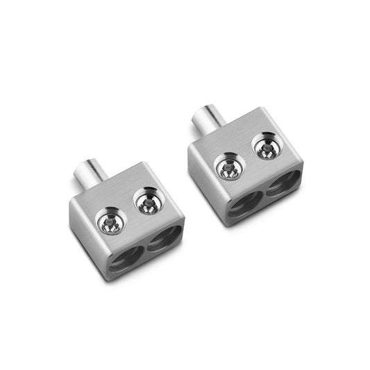 DS18 DPIV1/0 Dual 1/0-GA to 1/0-GA Amp Input Reducers with Offset Stub