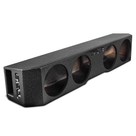 DS18 EBM-FFPGLAD-4X8 Quad 8” Ported Subwoofer Under-Seat Enclosure for 2018–2026 Jeep Gladiator