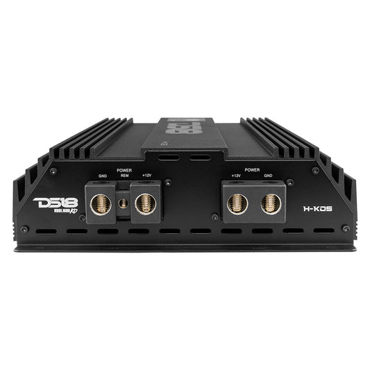 DS18 H-KO5 HOOLIGAN KO 1-Channel Amplifier with Voltmeter 5000 Watts Rms @ 1-Ohm Made In Korea