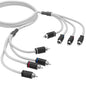 DS18 MOFCR-6FT.4CH RCA Marine Grade Tinned 100% Copper OFC 6 Feet / 4 Channel - WHITE