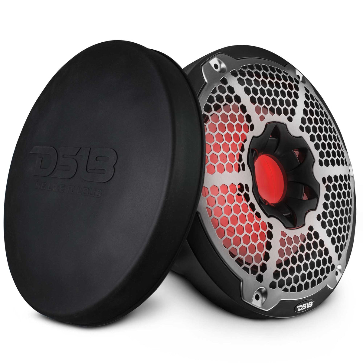 DS18 NXL-10SUB/BK NXL 10" Marine Subwoofer with LED RGB Lights 300 Watts Rms SVC 4-Ohm