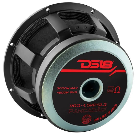 DS18 PRO-1.5KP12.2 PANCADÃO Mid-Bass Loudspeaker 12" 1500 Watts Rms 2-Ohm