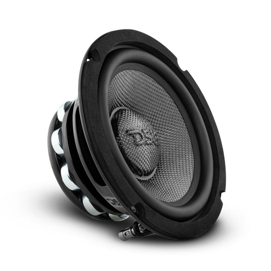 DS18 PRO-CF6.4NR PRO 6.5" Mid-Bass Loudspeaker with Water-Resistant Carbon Fiber Cone & Neodymium Rings, 250W RMS, 4-Ohm