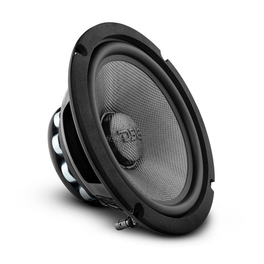 DS18 PRO-CF8.2NR PRO 8" Mid-Bass Loudspeaker with Water-Resistant Carbon Fiber Cone & Neodymium Rings, 300W RMS, 2-Ohm