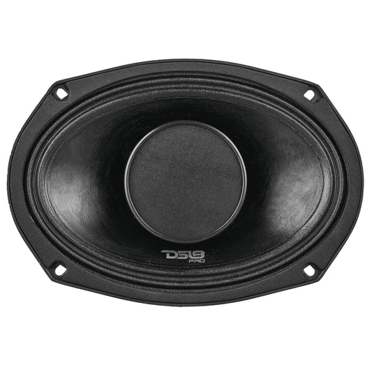 DS18 PRO-HY69.4B PRO 6x9" Water Resistant Hybrid Mid-Range Loudspeaker with Built-in Driver 250 Watts Rms 4-Ohm