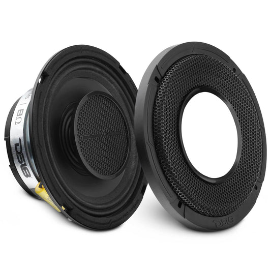 DS18 PRO-HY6MSL PRO 6.5" Shallow Coaxial Hybrid Mid-Range Loudspeaker with Built-in Driver | 150W RMS 8-Ohm