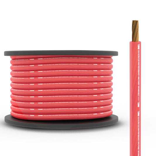 DS18 PW-4GA-100RD 4-GA CCA Ground, Power Cable, 100 Feet - Red