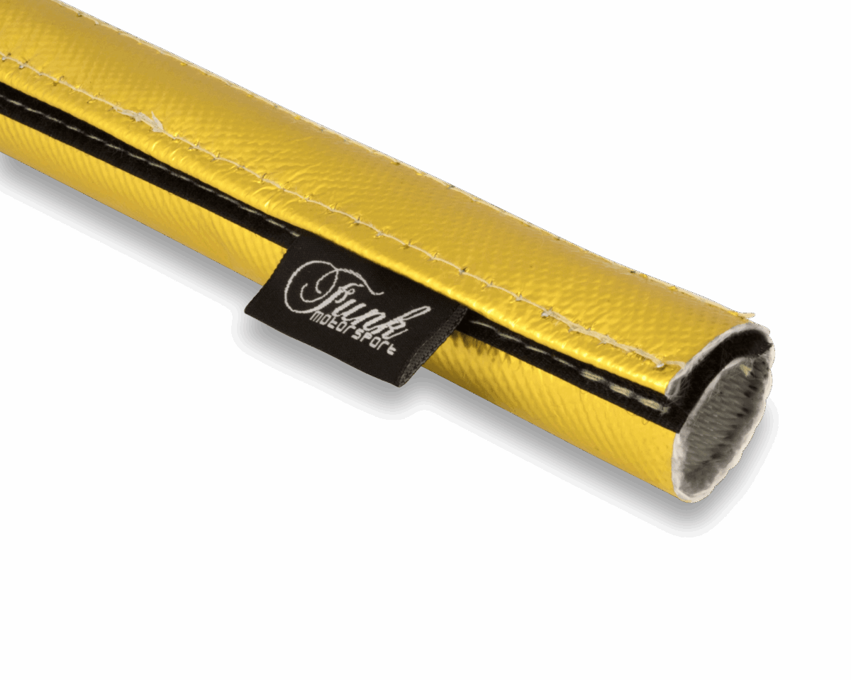 Funk Motorsport Gold Velcro Heat Sleeving