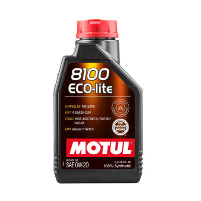 Motul 8100 ECO-LITE 0W-20 full synthetic engine oil 1L