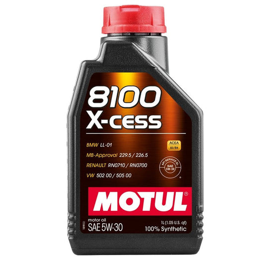 Motul 8100 X-CESS 5W-30 full synthetic engine oil 1L
