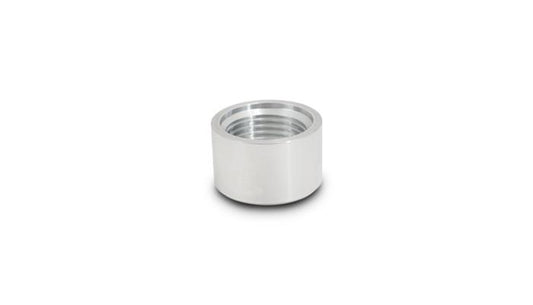 Vibrant Performance Female -4AN Aluminum Weld Bung (7/16" - 20 Thread, 3/4" Flange OD)