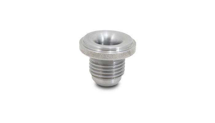 Vibrant Performance Male -8AN Steel Weld Bung (3/4-16 SAE Thread; 1" Flange OD)