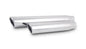 Vibrant Performance 3.5" Round Stainless Steel Tip (Single Wall, Angle Cut) - 3" inlet, 11" long